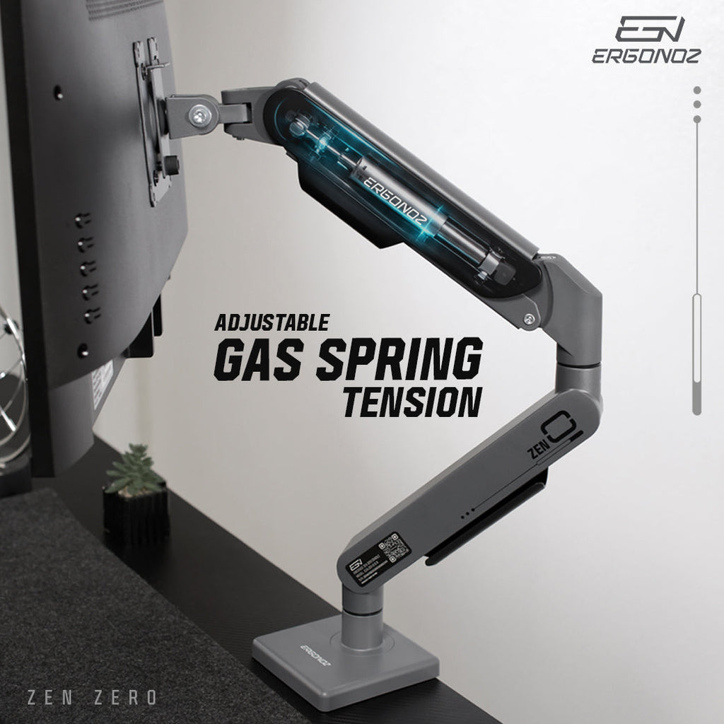 ERGONOZ ZEN-0 adjustable gas spring tension