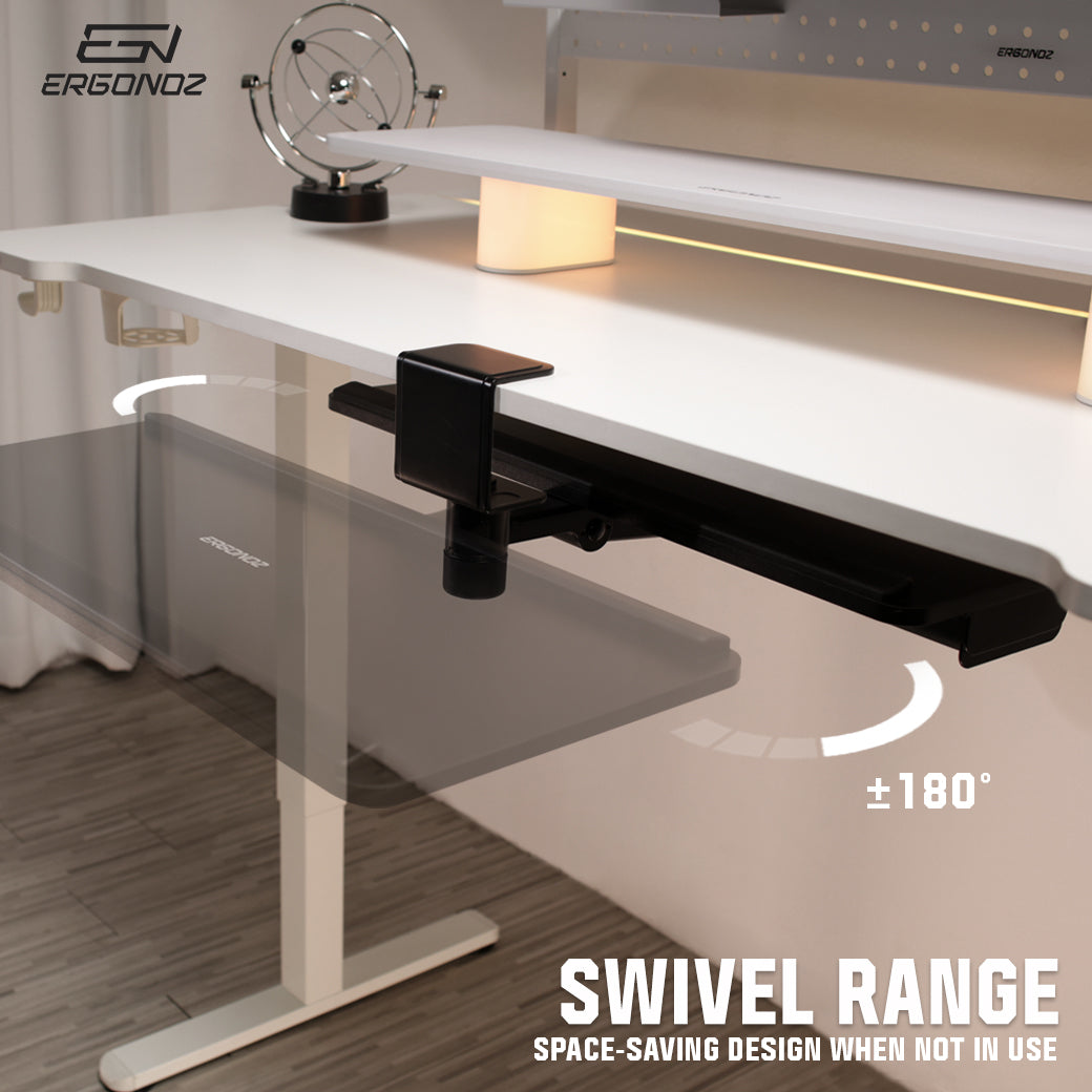 Swivel range 180 degrees