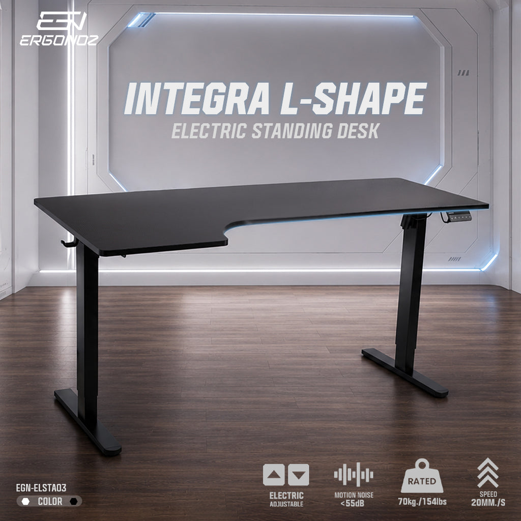 ERGONOZ INTEGRA L-Shape Electric Standing Desk