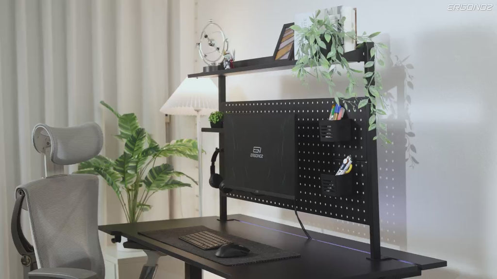Ergonoz Organizer Panel with Monitor Mount 02