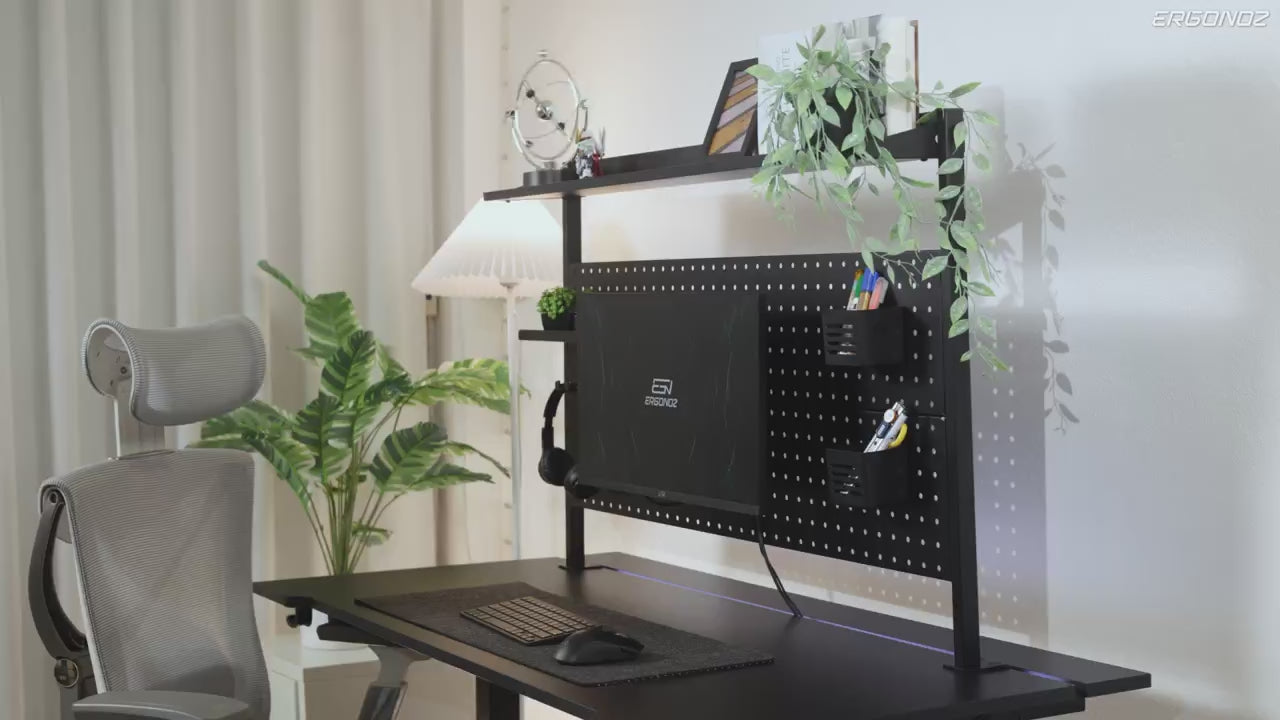 Ergonoz Organizer Panel with Monitor Mount 02