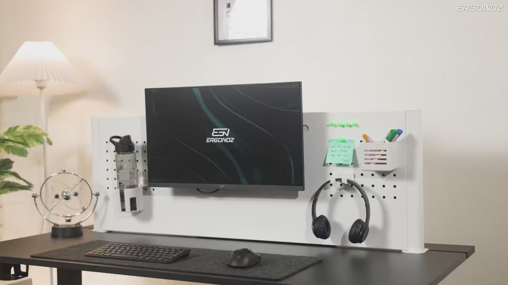 Ergonoz Organizer Panel with Monitor Mount 01
