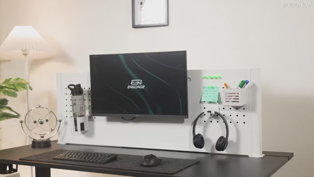 Ergonoz Organizer Panel with Monitor Mount 01