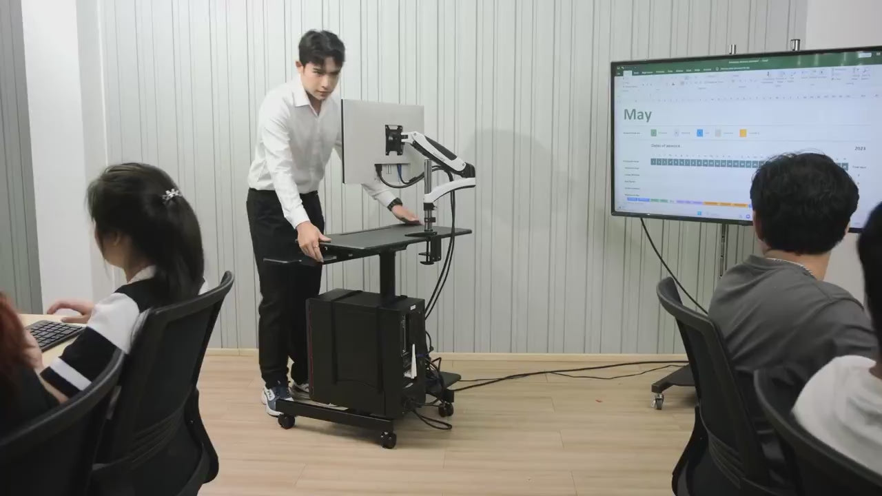 ERGONOZ Computer Cart Standing Desk