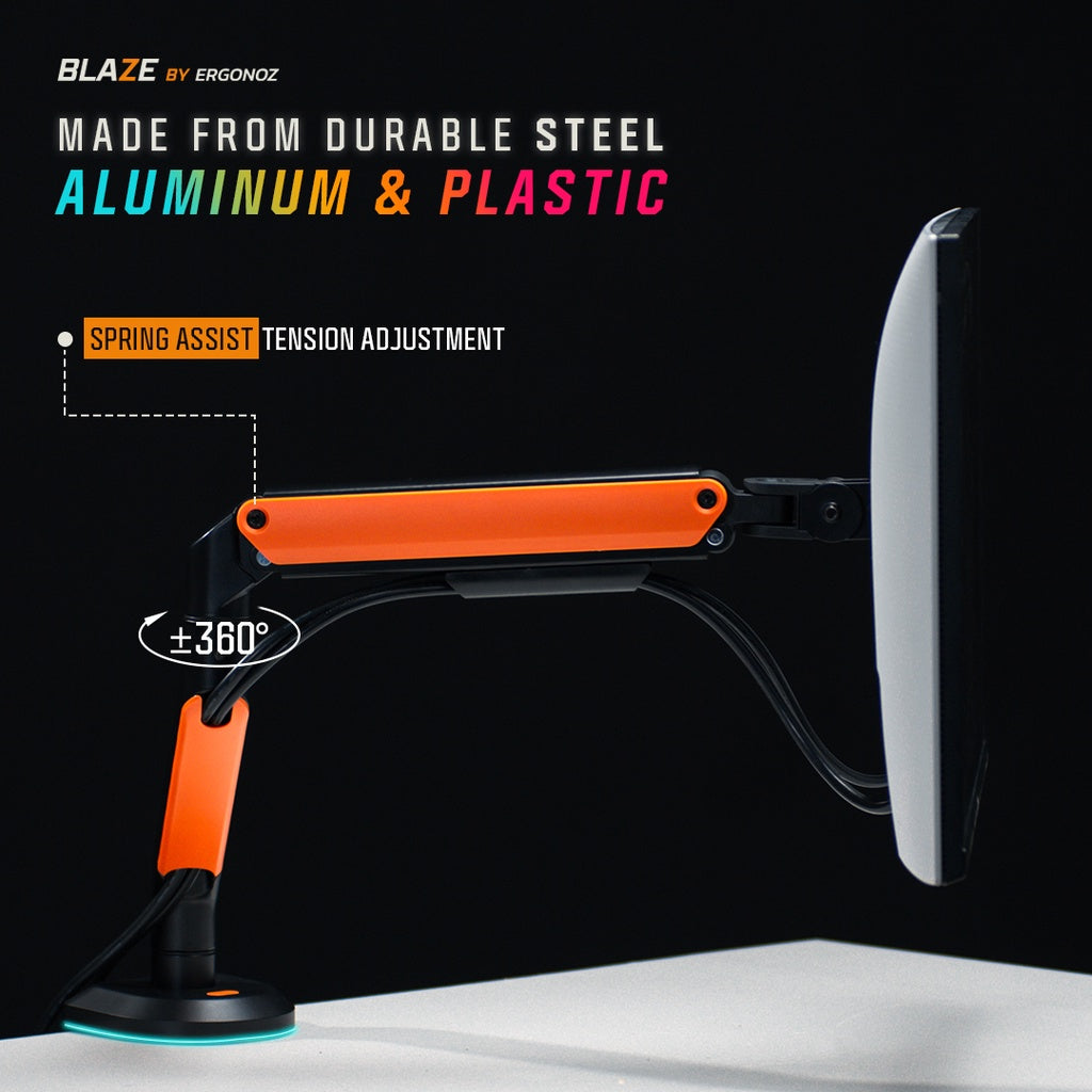 ERGONOZ BLAZE TWIN Monitor Arm