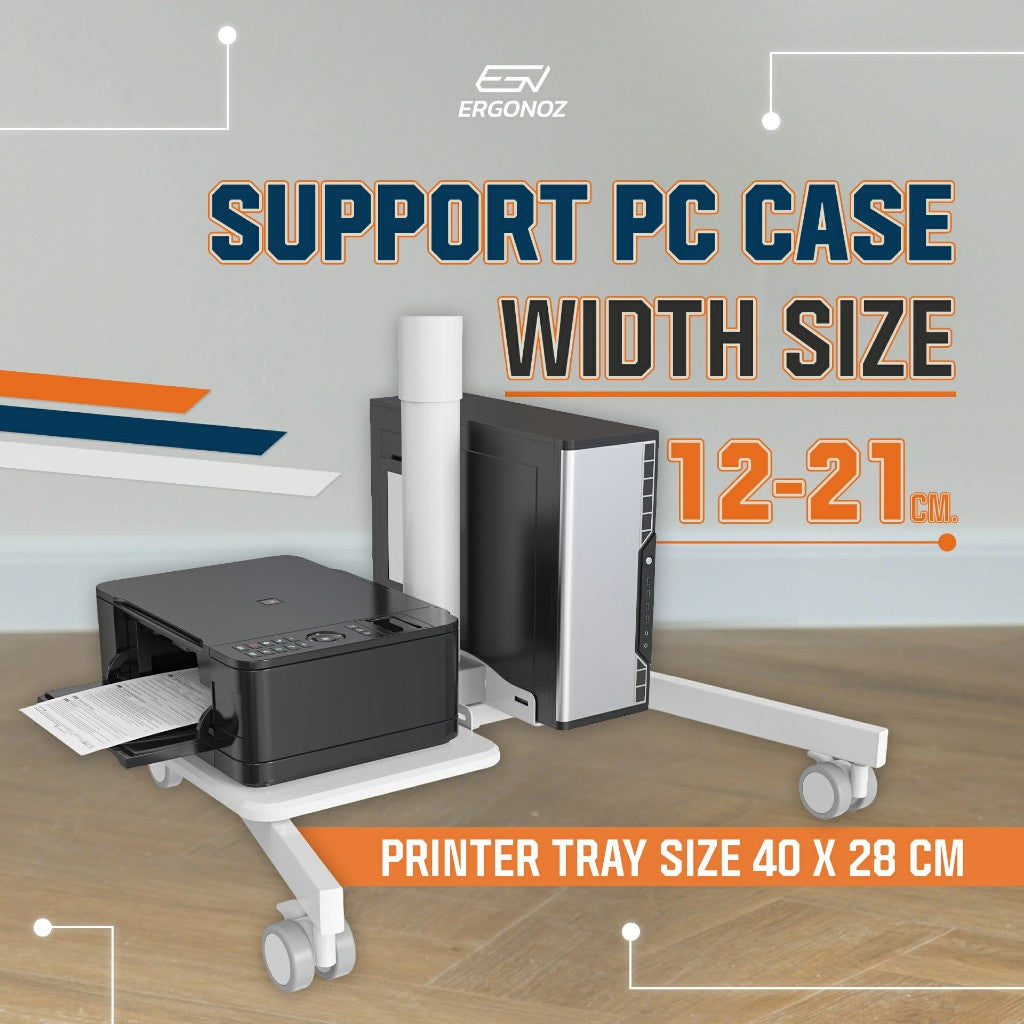 ERGONOZ Computer Cart Standing Desk