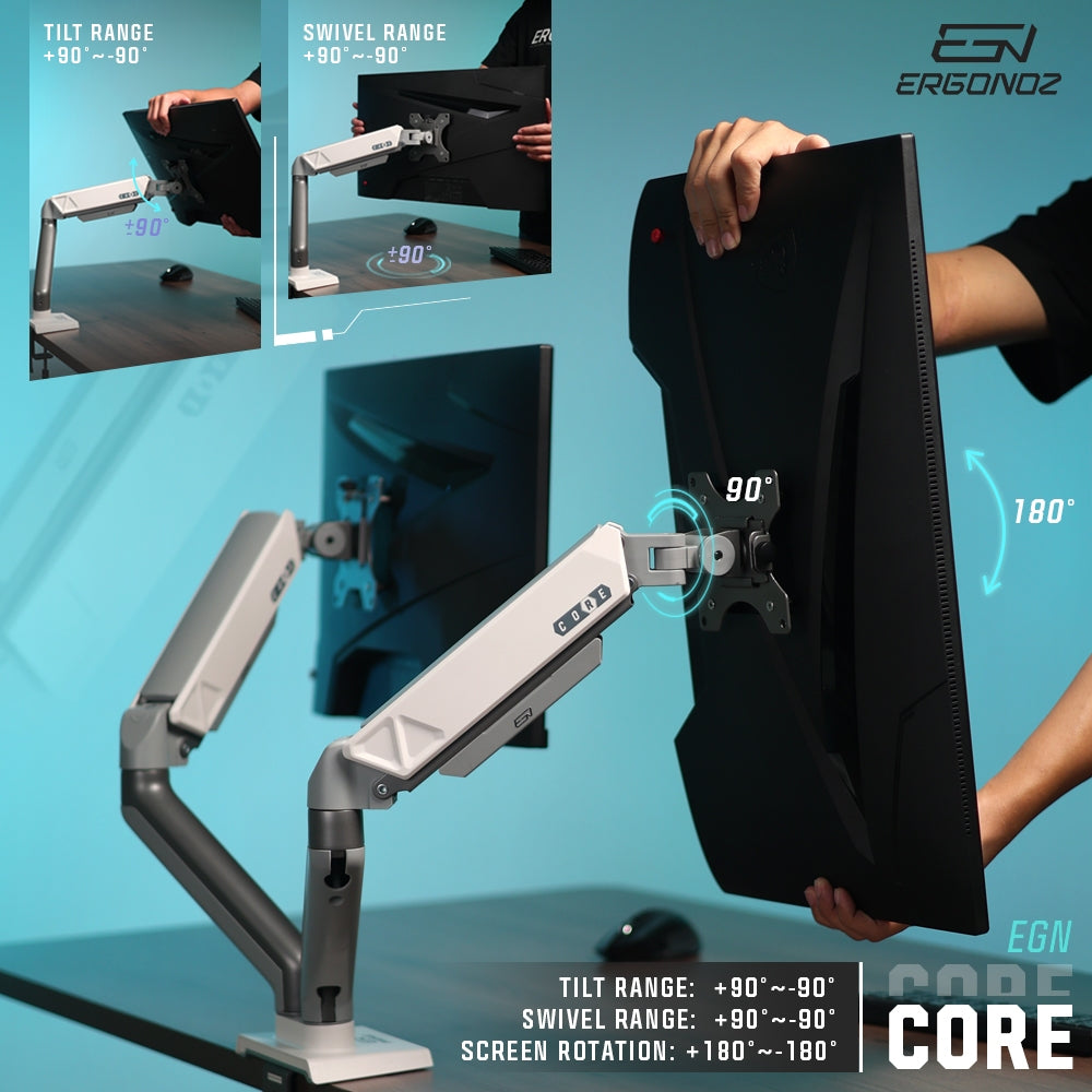 ERGONOZ Core Twin Monitor Arm