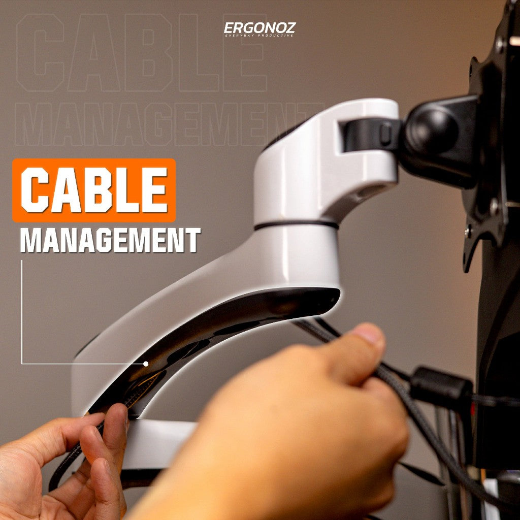 ERGONOZ Metalic D.I.Y. 4-Screen Monitor Stand (Quad Set)