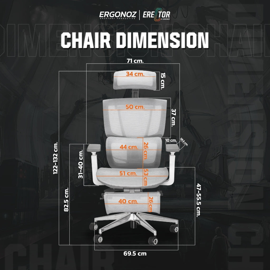 Ergonoz Erector Active Lumbar Ergonomic Chair