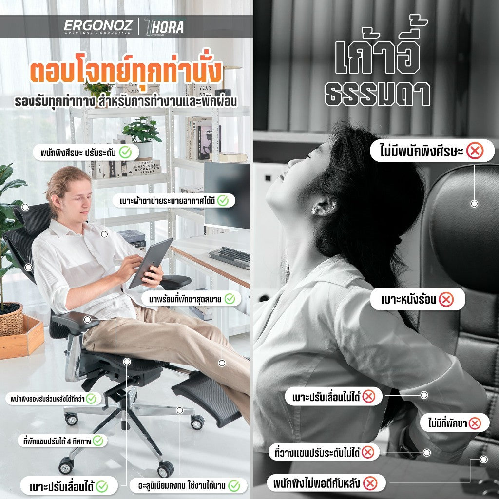 Ergonoz Thora Professional Ergonomic Chair