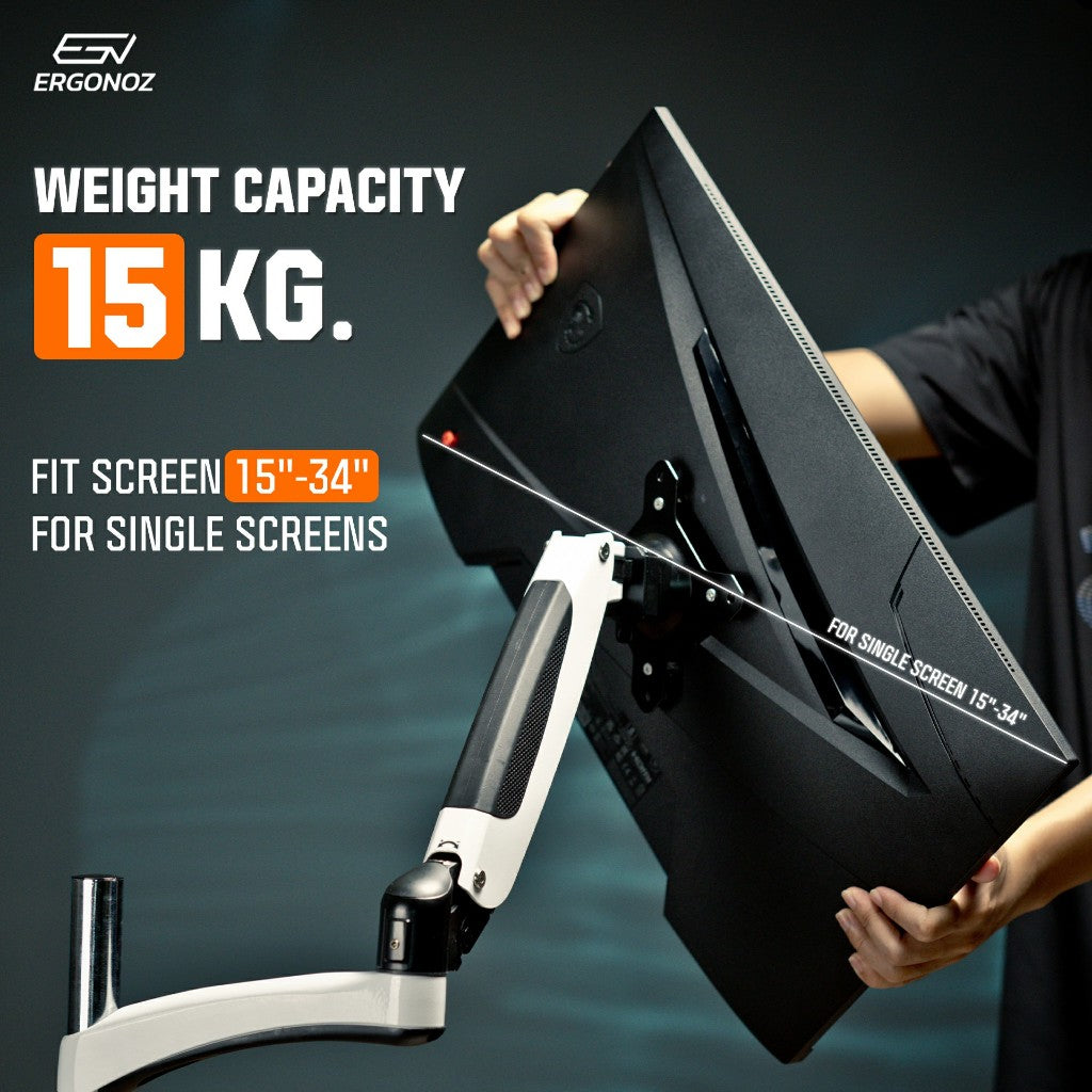 ERGONOZ Metalic Double Monitor Arm