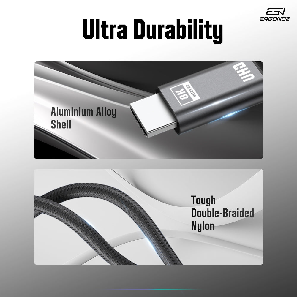 ERGONOZ USB-C to HDMI 8K Cable (2M)