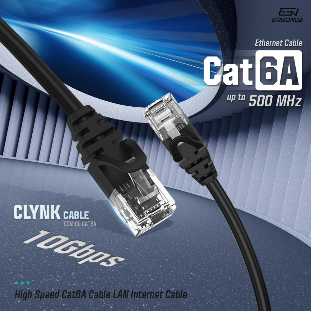 ERGONOZ Cat6A LAN Ethernet Cable