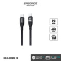 ERGONOZ 60W USB-C Cable 1M
