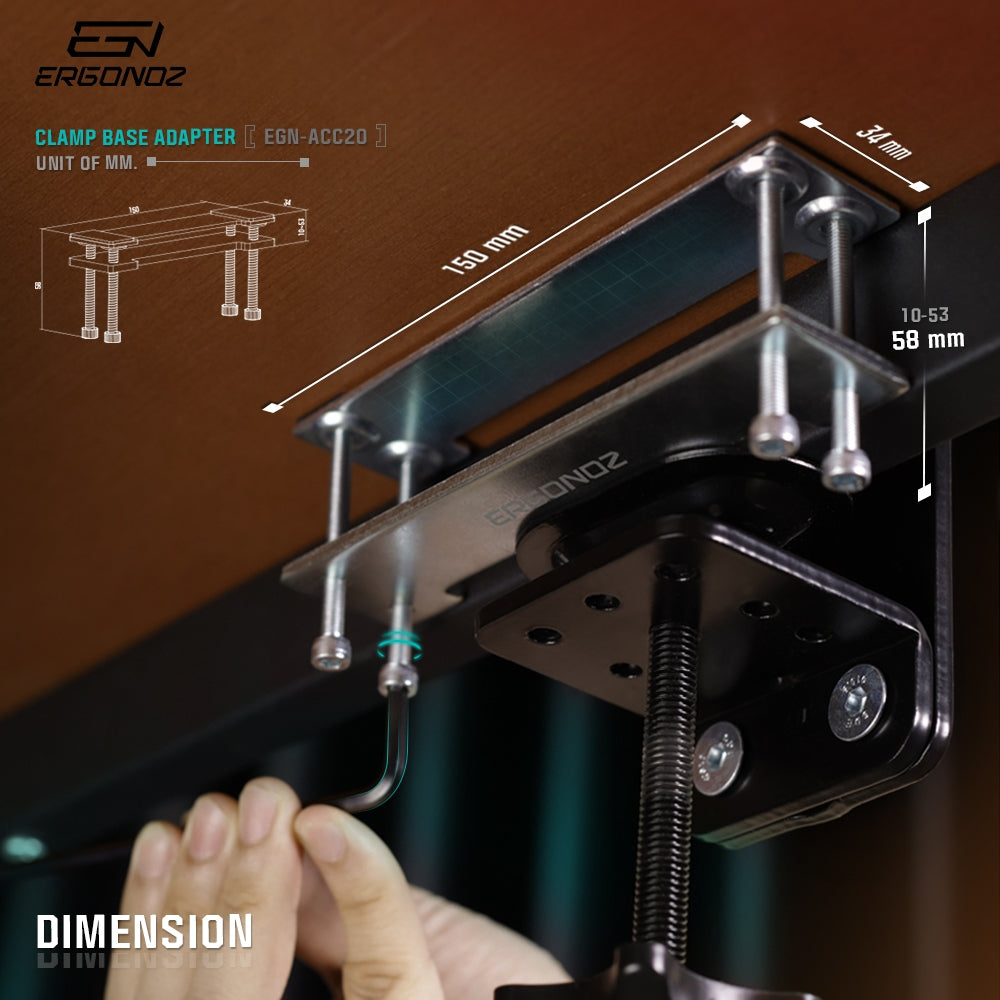 ERGONOZ Clamp Base Adapter