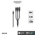 ERGONOZ USB 3-in-1 Charge Cable
