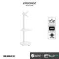 ERGONOZ Mobil Monitor TV Stand White