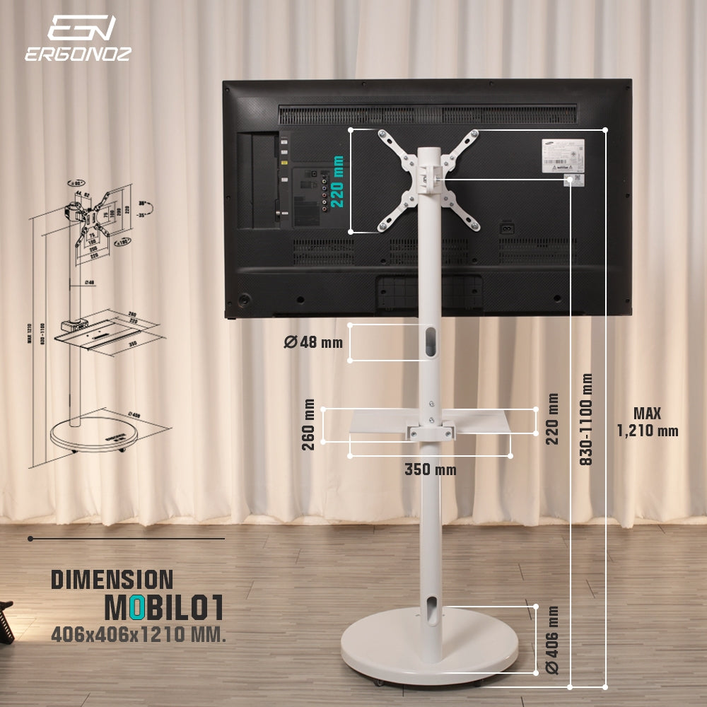 ERGONOZ Mobil Monitor / TV Stand