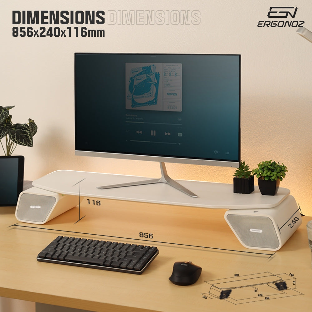 ERGONOZ Levator Lift Monitor Riser
