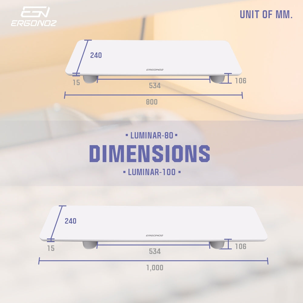 ERGONOZ Levator Luminar Monitor Riser