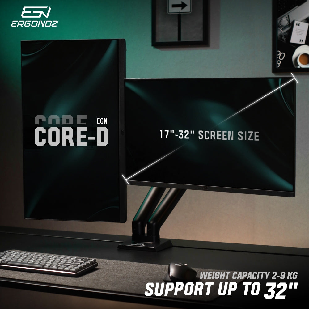 ERGONOZ Core Twin Monitor Arm