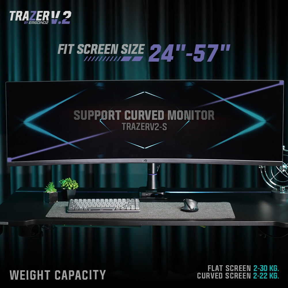 ERGONOZ Trazer Single V2 Monitor Arm