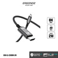 ERGONOZ CLYNK USB-C to HDMI 8K Cable 2M