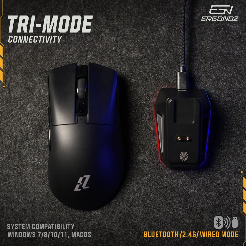 ERGONOZ EZZENTIAL Gaming Mouse VELOZ X Black