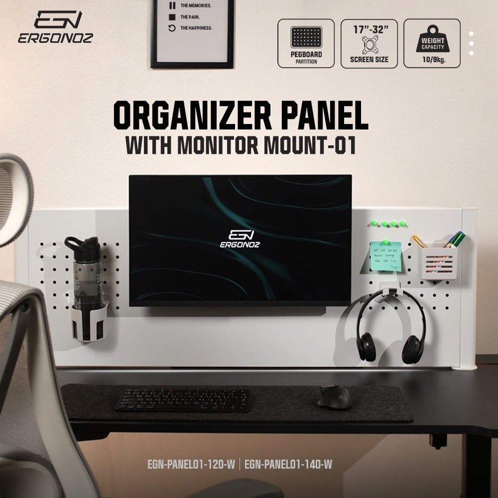 Organizer Panel with Monitor Mount 01