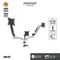 ERGONOZ Metalic Triple Monitor Arm