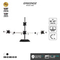 ERGONOZ Metalic Customize 4-Screen Stand (BAR3, 80cm)
