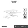 ERGONOZ Standing Desk Converter V2 White