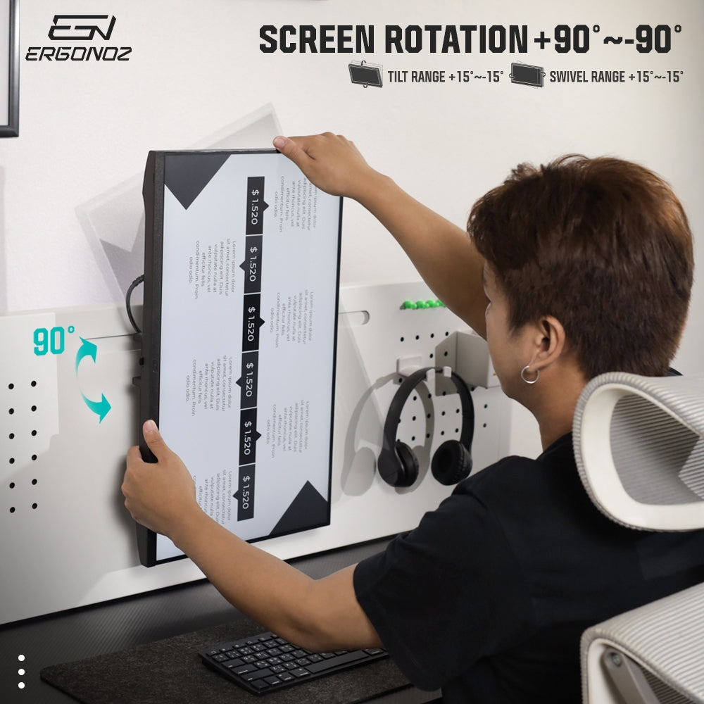 Screen rotation +90 to -90