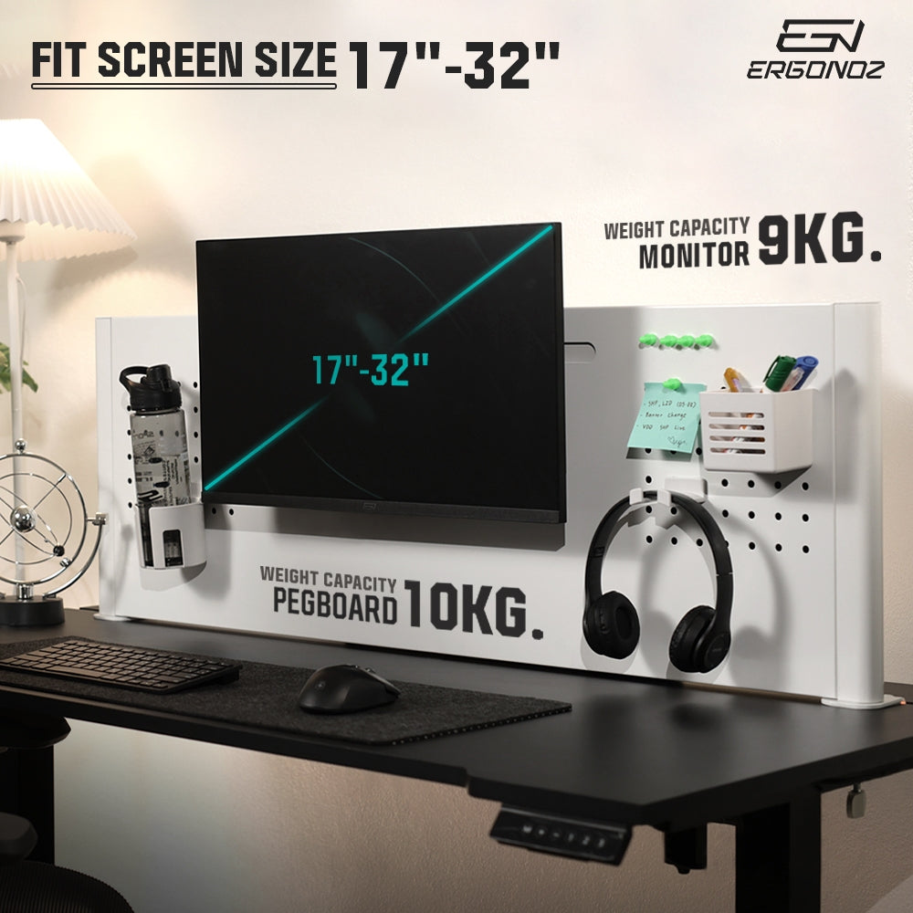 Fit screen size 17-32 inch, monitor 9kg / pegboard 10kg