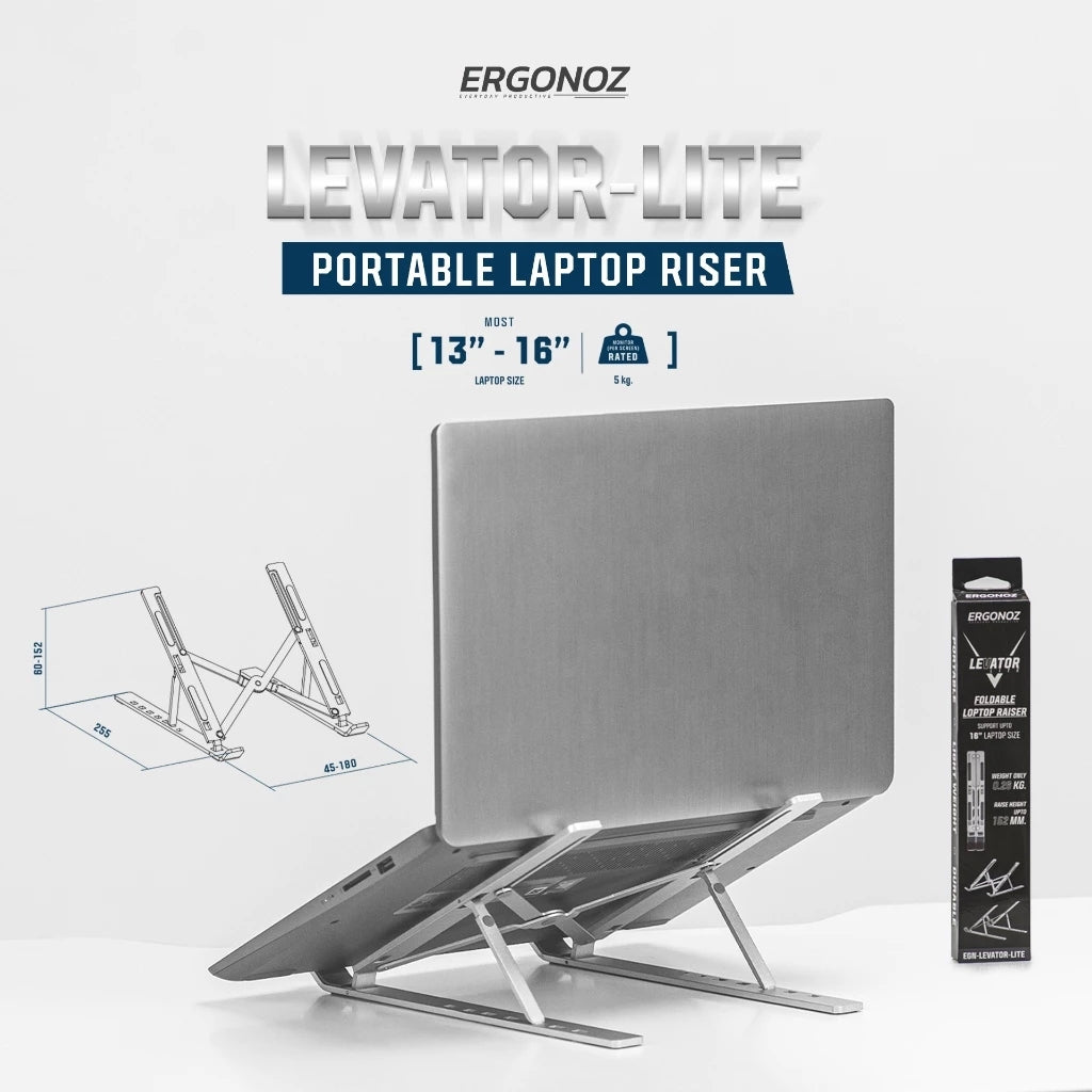 ERGONOZ Levator Lite Foldable Laptop Riser
