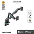 ERGONOZ Hyperion Twin Heavy Duty RGB Monitor Arm