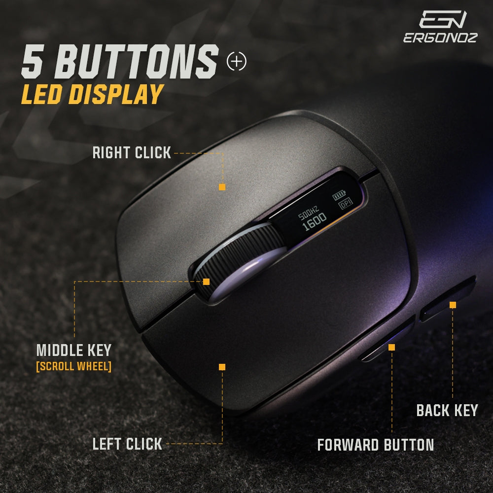 ERGONOZ EZZENTIAL Gaming Mouse VELOZ ONE