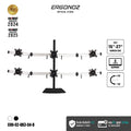 ERGONOZ Metalic Customize 6-Screen Stand (2×BAR3, 80cm)