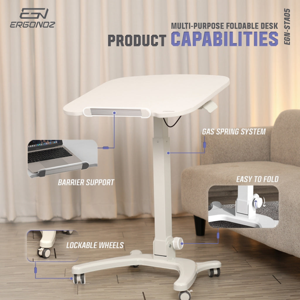 ERGONOZ MULTI-PURPOSE FOLDABLE DESK