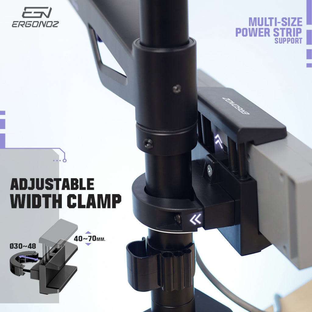 ERGONOZ Power Strip Holder