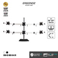 ERGONOZ Metalic Customize 6-Screen Stand (2×BAR3, 80cm)