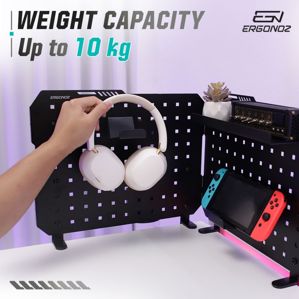 Ergonoz Clamp-on Desk Pegboard