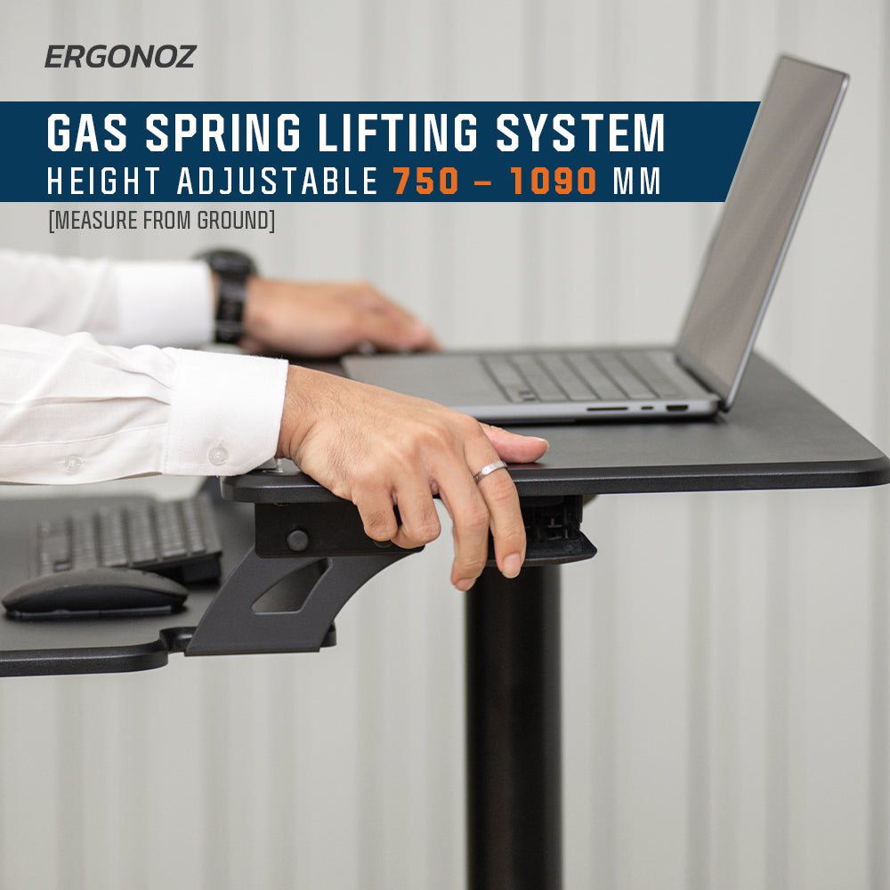 ERGONOZ Computer Cart Standing Desk