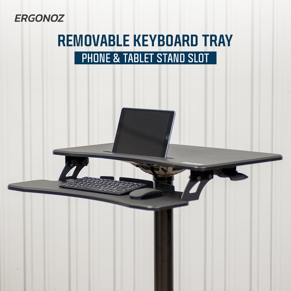 ERGONOZ Computer Cart Standing Desk