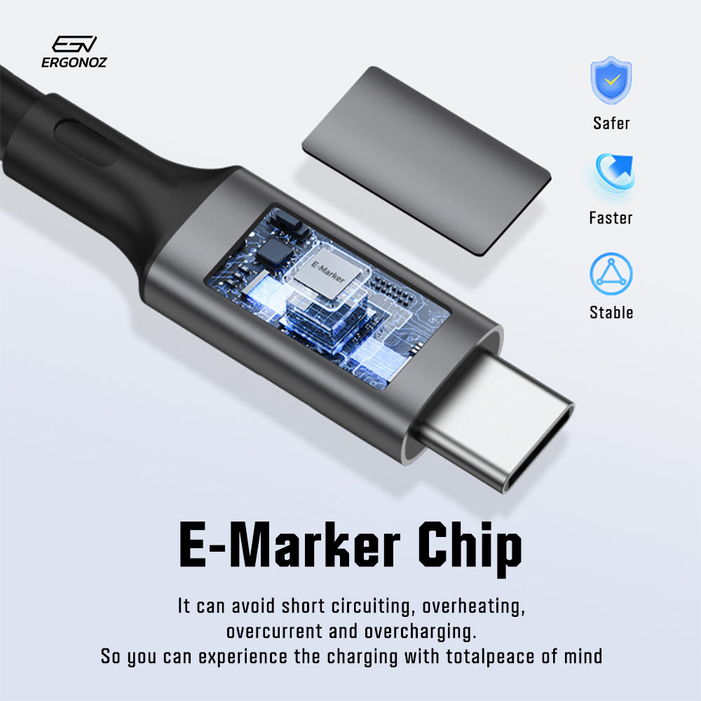 ERGONOZ USB4 Thunderbolt Cable (1.8M)