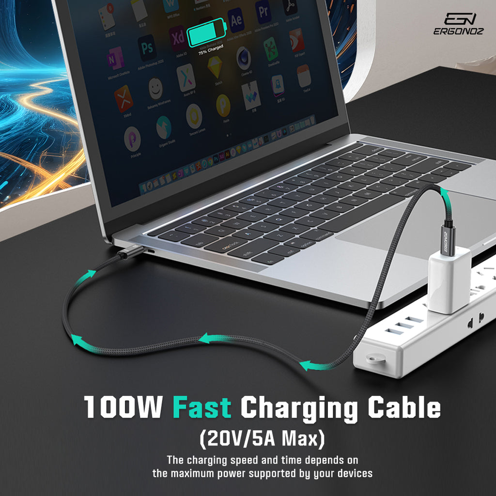 ERGONOZ USB-C 3.2 Gen4 Cable (2M)