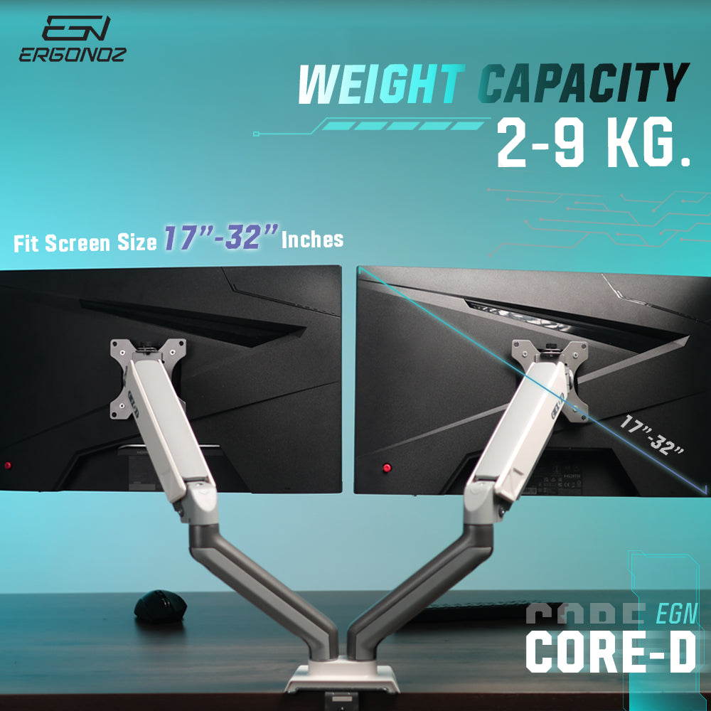 ERGONOZ Core Twin Monitor Arm
