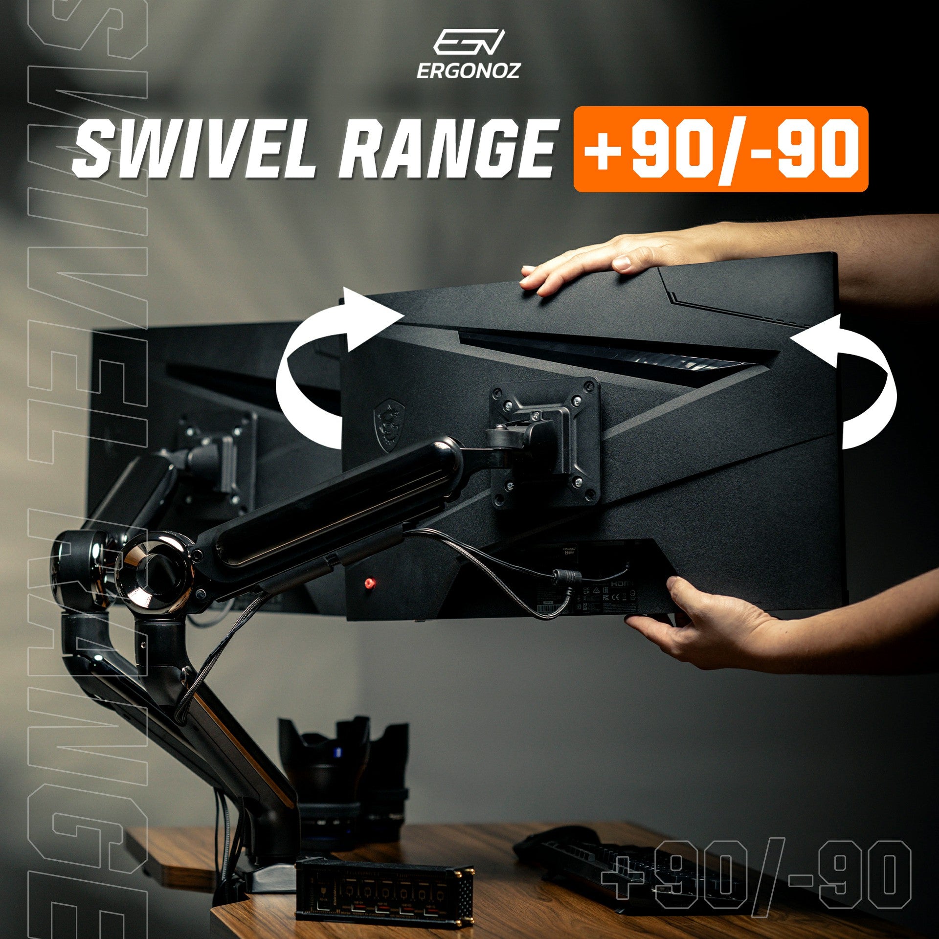 ERGONOZ Astro Twin Monitor Arm