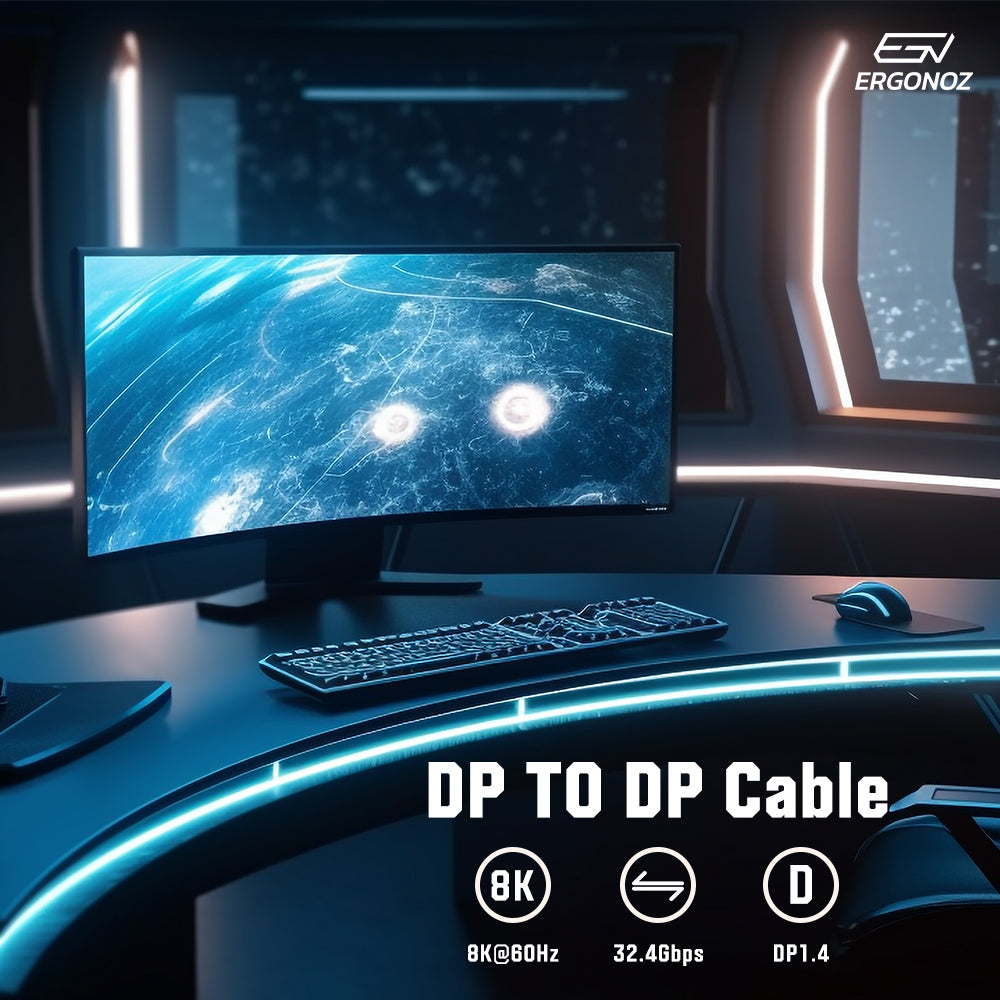 ERGONOZ DisplayPort 1.4 Cable