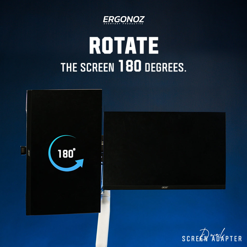Ergonoz TITAN Single Heavy Duty Spring Monitor Arm